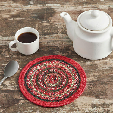 Forrester Jute Trivet 8 inch Diameter Set of 3 VHC Brands - The Fox Decor